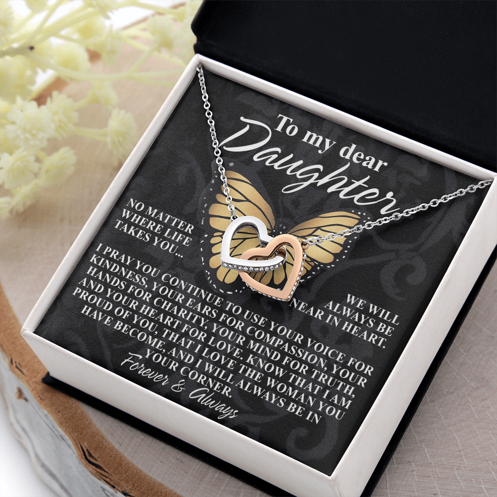 To My Dear Daughter Necklace, Necklace For Daughter From Mom, Graduation Gift For Daughter, Necklace For My Daughter