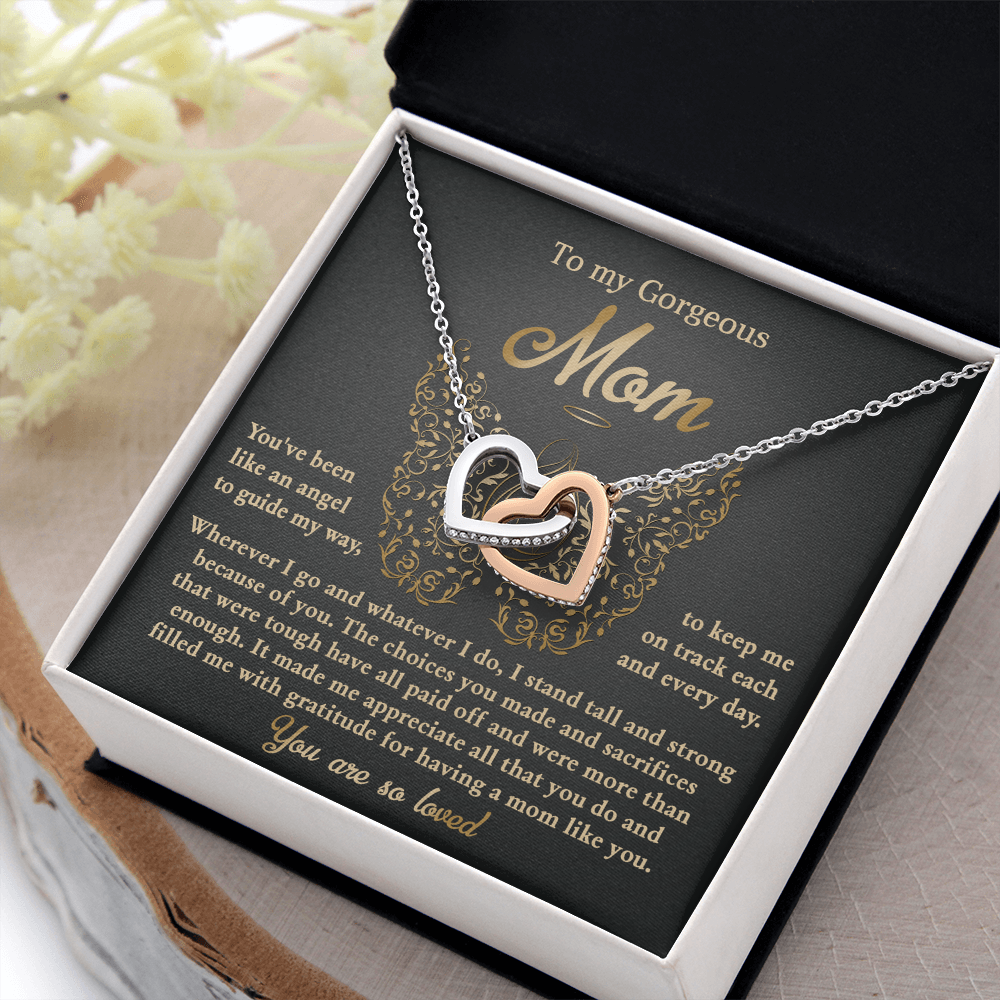 To My Gorgeous Mom Necklace, Xmas Gift For Mom From Son, Mothers Day Gifts For Mom Spanish, Jewelry Mom From Daughter