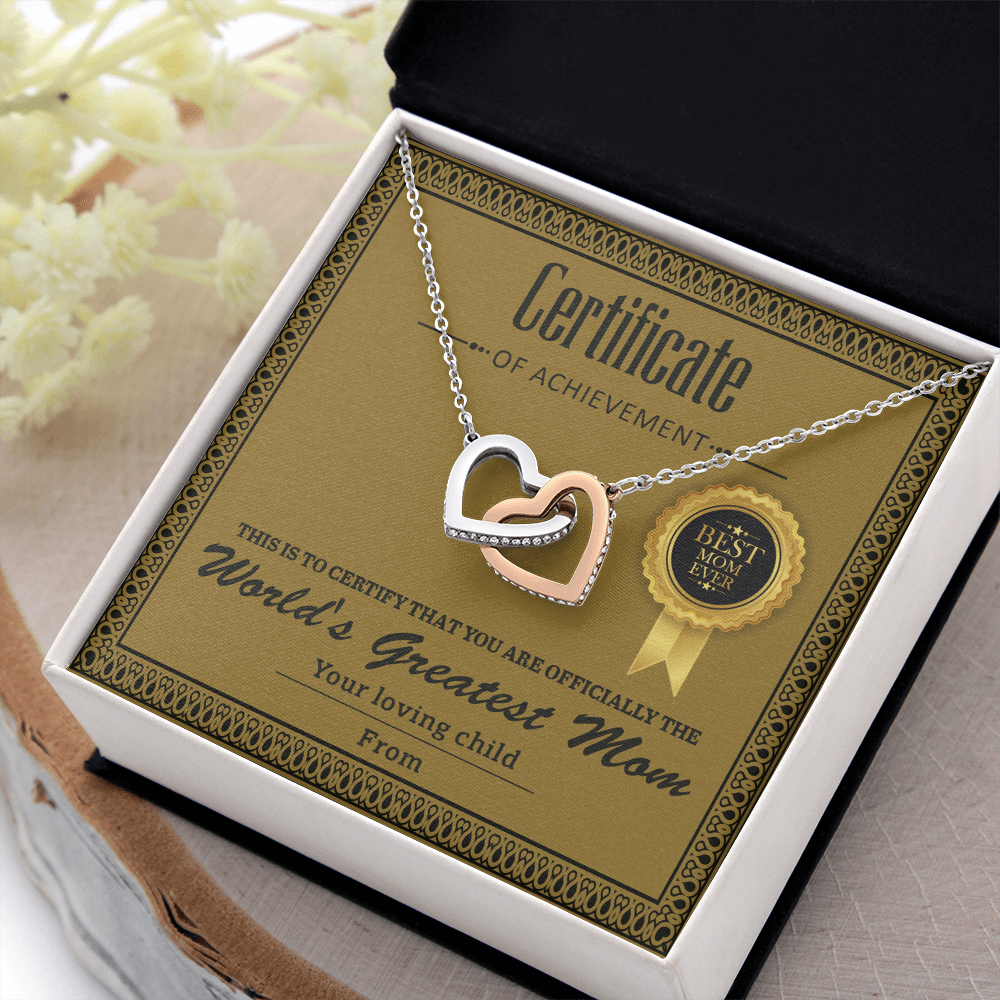World's Greatest Mom Necklace, To My Mom Necklace From Your Loving Child, Christmas Gifts For Mom Spanish, Mom Gift Christma Jewelry