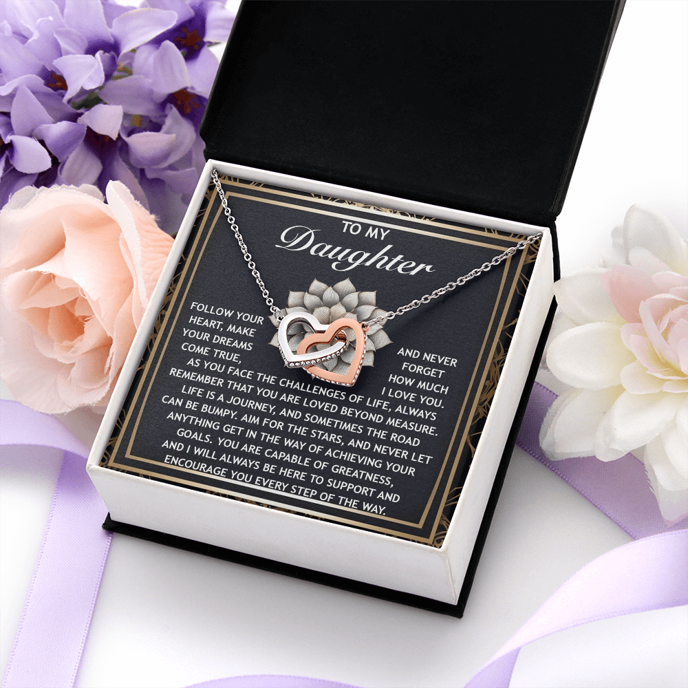 To My Daughter Necklace, Daughter Necklace From Mom, Birthday Gifts For Adult Daughter, Necklaces For Daughter From Dad