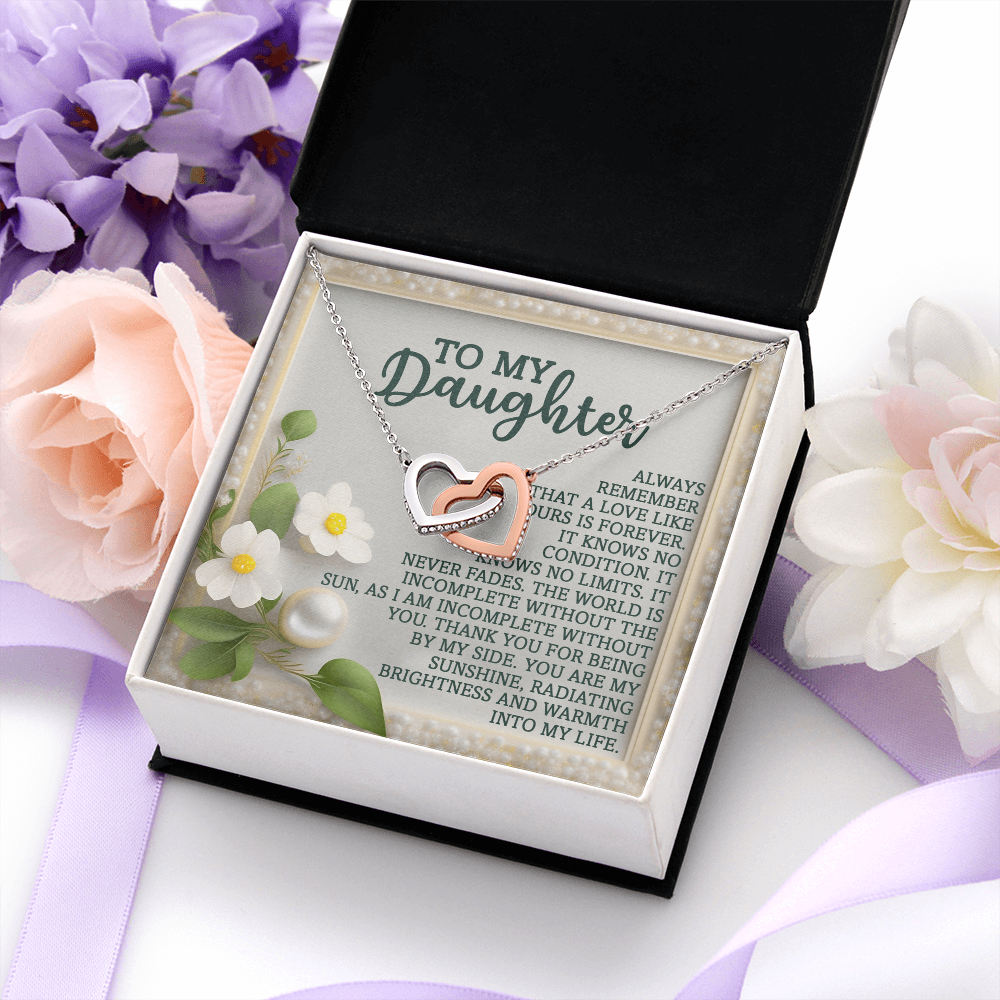 To My Daughter Necklace, Necklace For Daughter From Dad, Gifts From Mom To Daughter, Necklace For Daughter From Mom