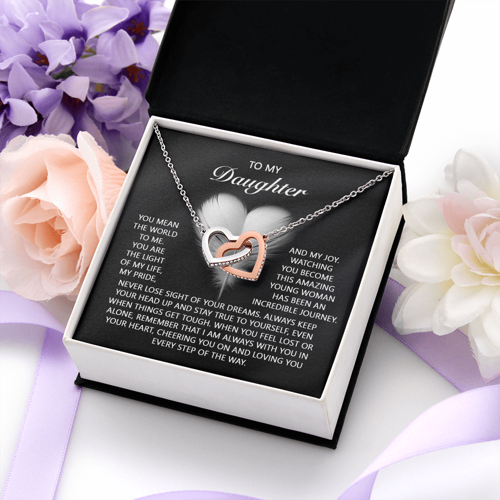 To My Daughter Necklace, To My Daughter From Dad, Birthday Gift For Adult Daughter, Daughter Necklace From Mom And Dad