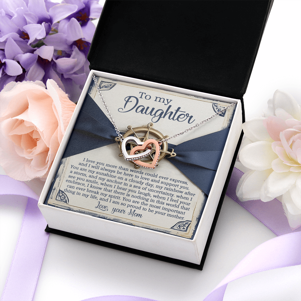 To My Daughter Necklace, For My Daughter From Mom, Mother Day Gifts For Daughters Adult, Mothers Day Giftfrom Daughter