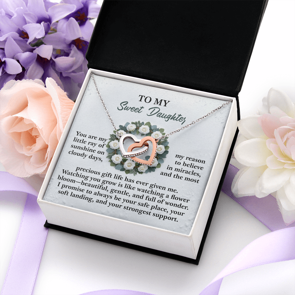 To My Sweet Daughter Necklace, Daughter Birthday Card From Mom, Birthday Gifts For Adult Daughter, Daughter Gifts From Mom Unique