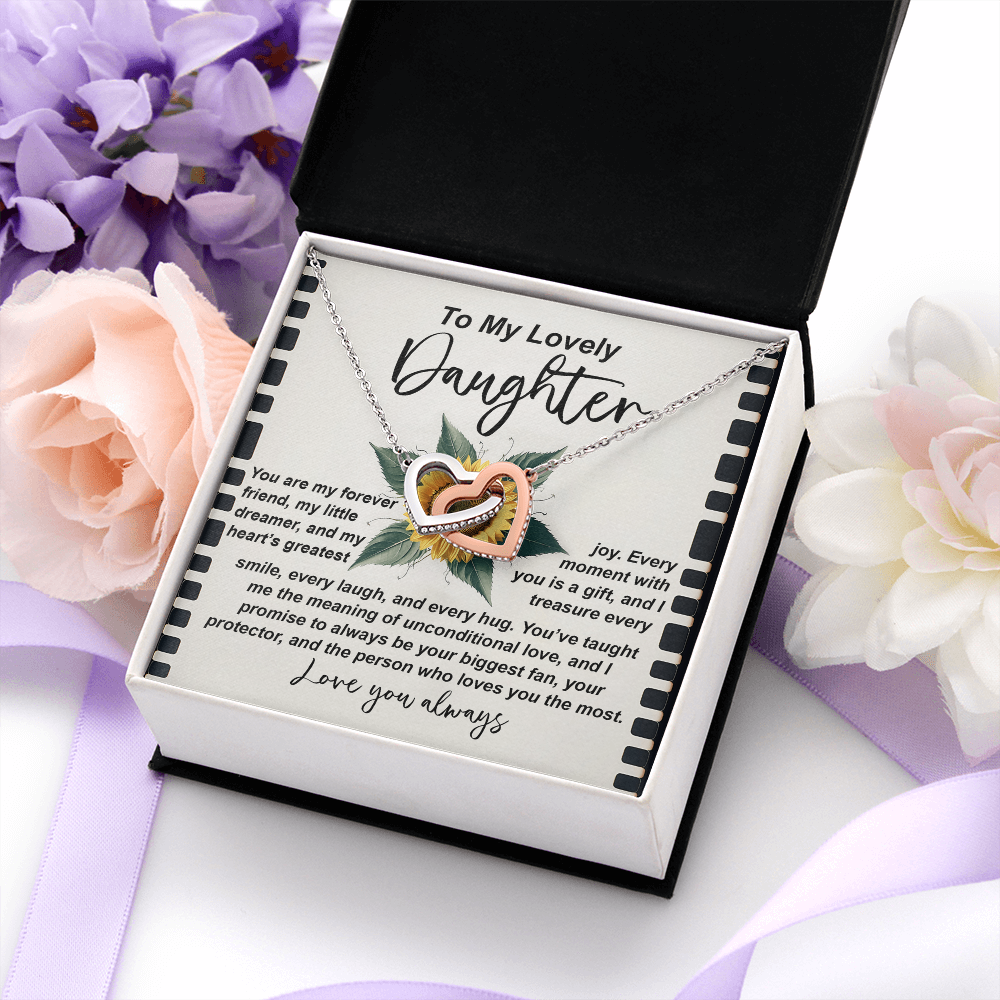 To My Lovely Daughter Necklace, Daughter Necklaces From Mom, Daughter Birthday Gifts From Mom, Daughter Necklace From Mom And Dad