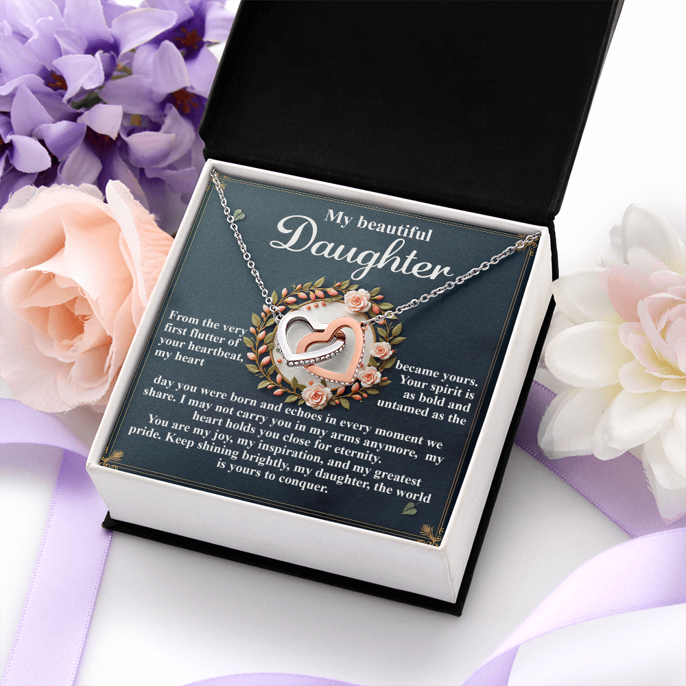 My Beautiful Daughter Necklace, My Daughter Gifts From Dad, Gifts For Daughter From Mom, Mom And Daughter Necklaces