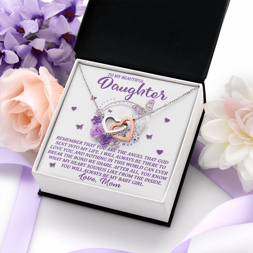 To My Beautiful Daughter Necklace, To My Daughter From Mom, Matching Necklaces For Mom And Daughter, My Daughter Necklace From Mom