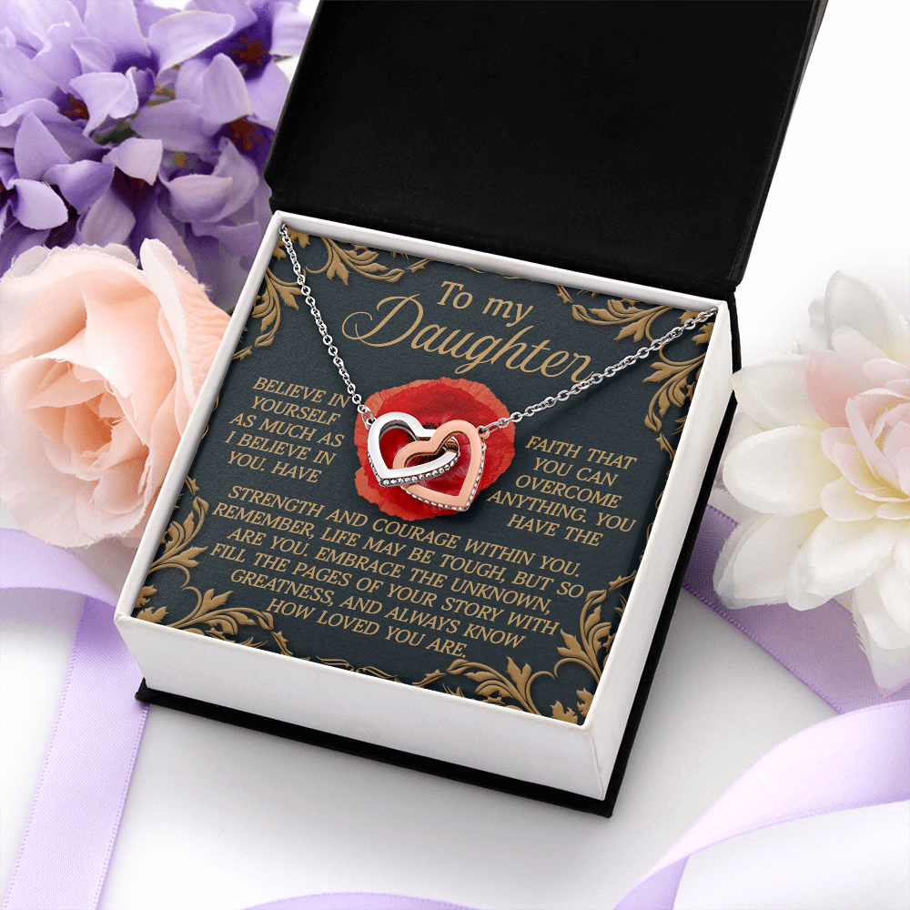 To My Daughter Necklace, Birthday Card For Adult Daughter, Adult Daughter Birthday Gifts, Bonus Daughter Gifts Unique