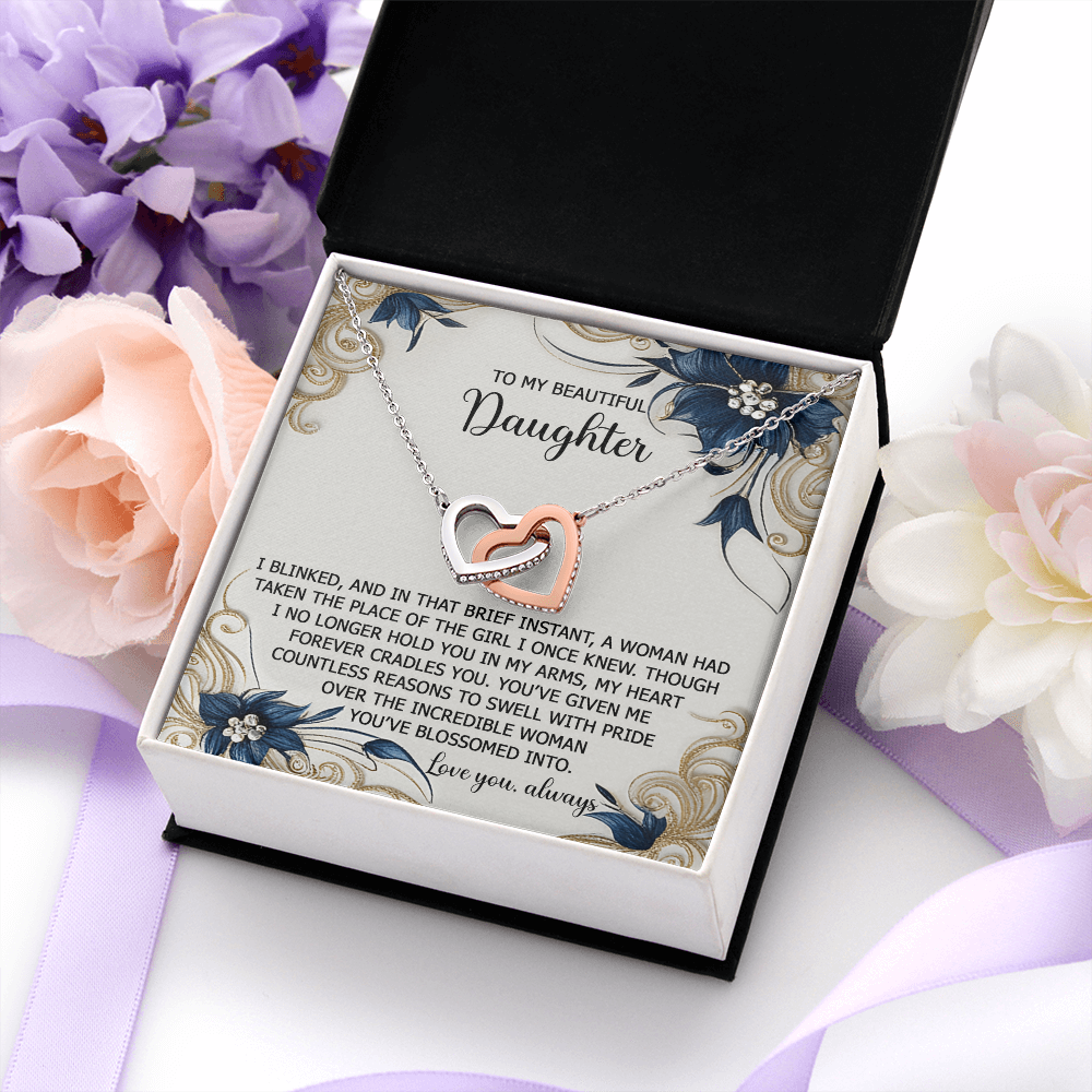 To My Beautiful Daughter Necklace, Necklace For Daughter From Mom, Gifts From Mom To Daughter, To My Daughter Necklace From Dad