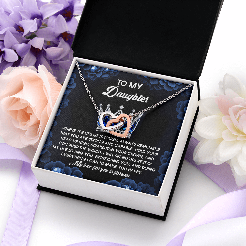 To My Daughter Necklace, Daughter Birthday Card From Mom, Gifts For Daughter From Mom, Necklace For Daughter From Dad