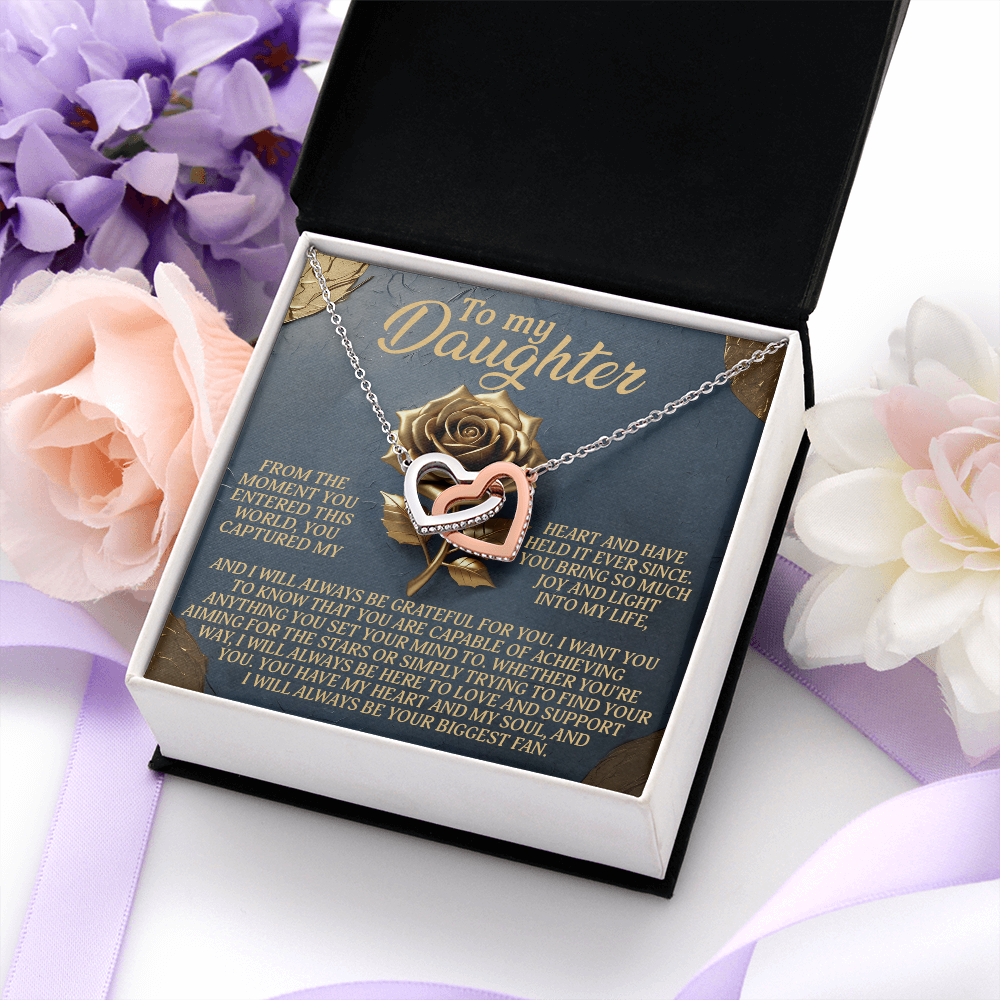 To My Daughter Necklace, To My Bonus Daughter Necklace, Daughter Valentines Gifts From Dad, Gift For My Daughter From Dad