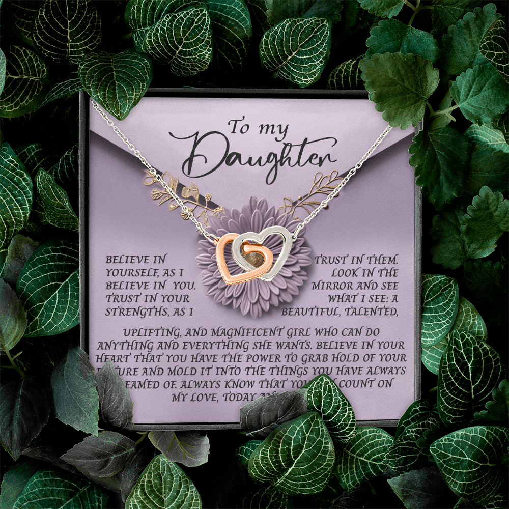 To My Daughter Necklace, Daughter Necklace From Mom And Dad, Dad To Daughter Necklace, Daughter Necklace From Mom And Dad