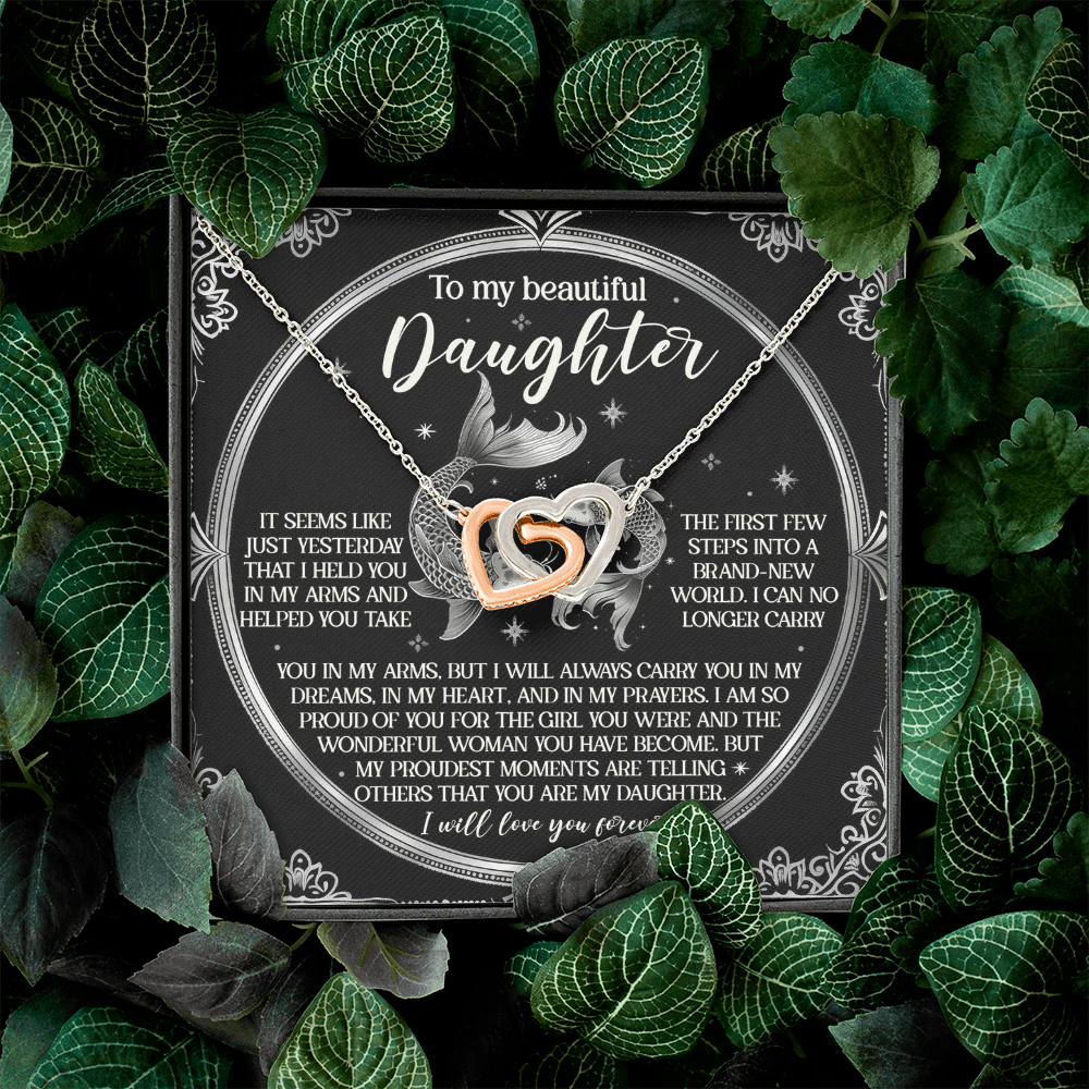 To My Beautiful Daughter Necklace, For My Daughter From Mom, Daughter Gifts From Dad, For My Daughter From Dad
