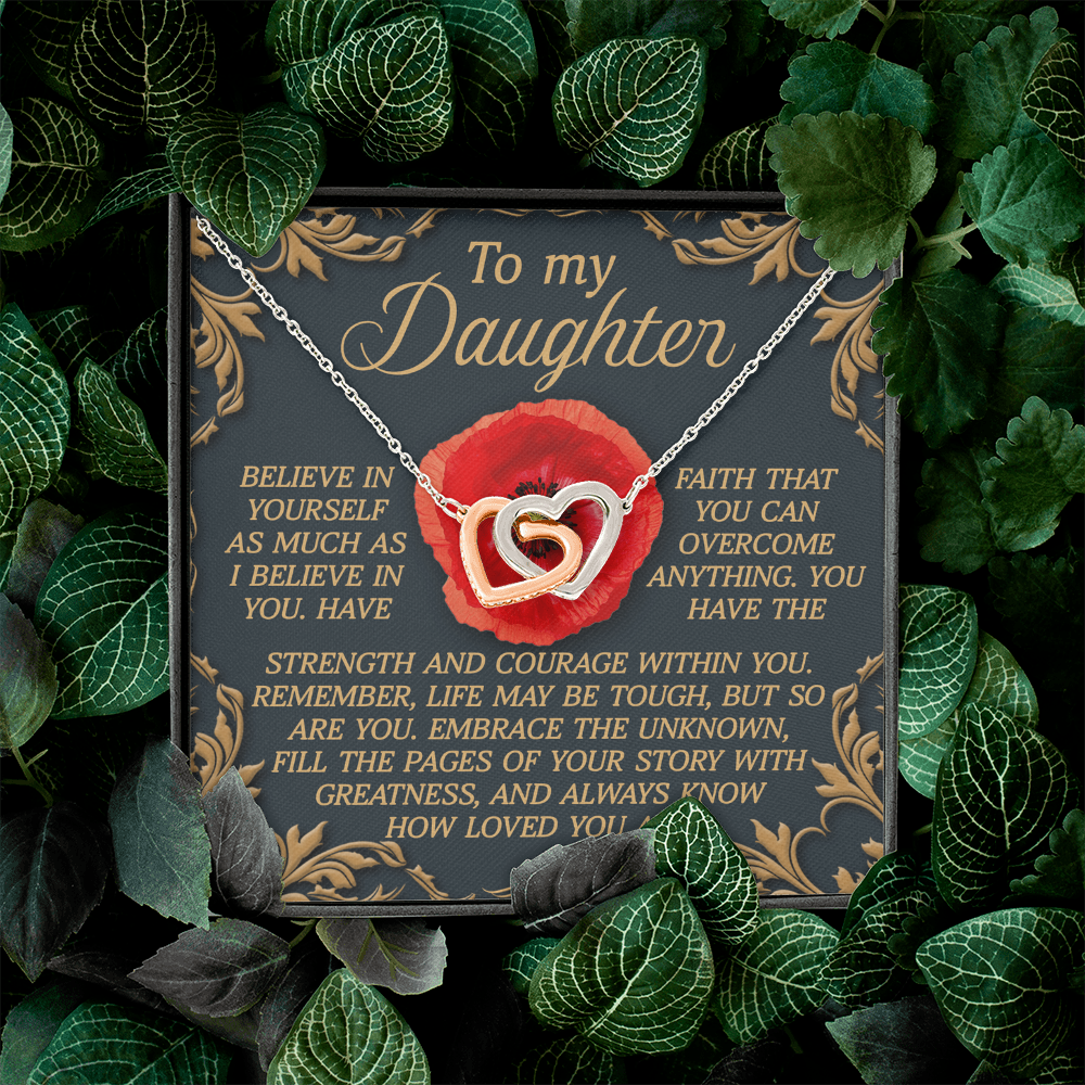 To My Daughter Necklace, Birthday Card For Adult Daughter, Adult Daughter Birthday Gifts, Bonus Daughter Gifts Unique