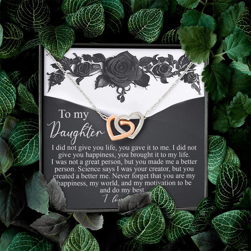 To My Daughter Necklace, Adult Daughter Valentine Gift, Valentines Gifts For My Daughter, Girls Necklace From Dad