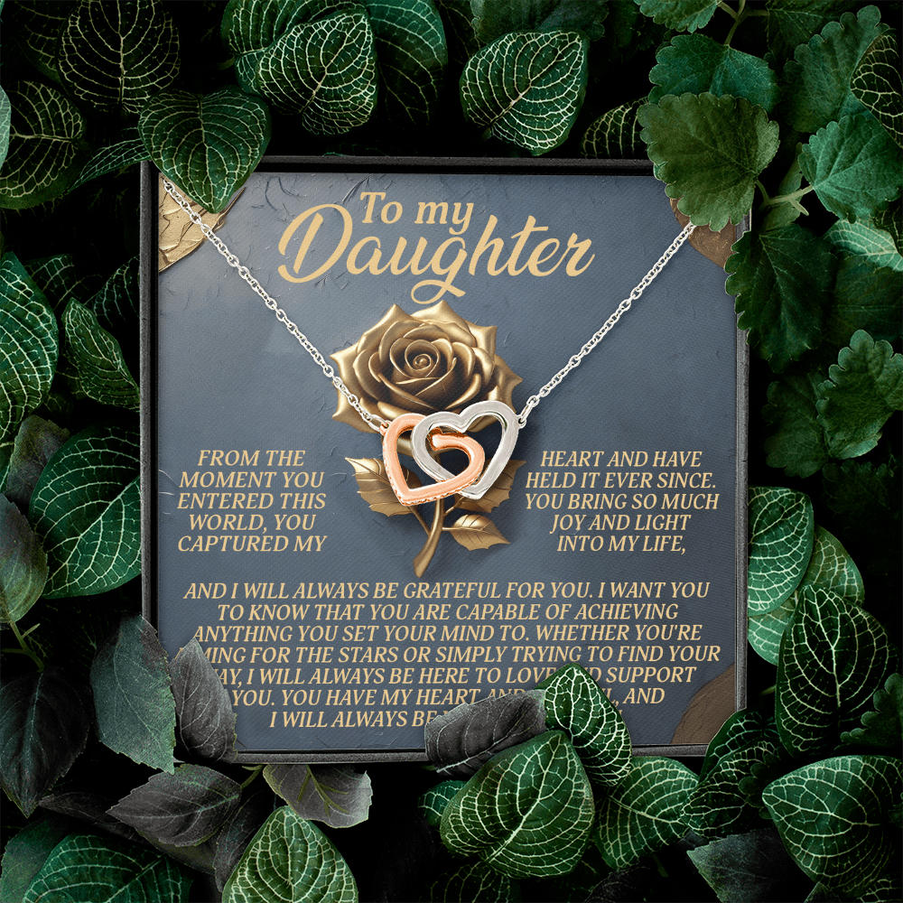 To My Daughter Necklace, To My Bonus Daughter Necklace, Daughter Valentines Gifts From Dad, Gift For My Daughter From Dad
