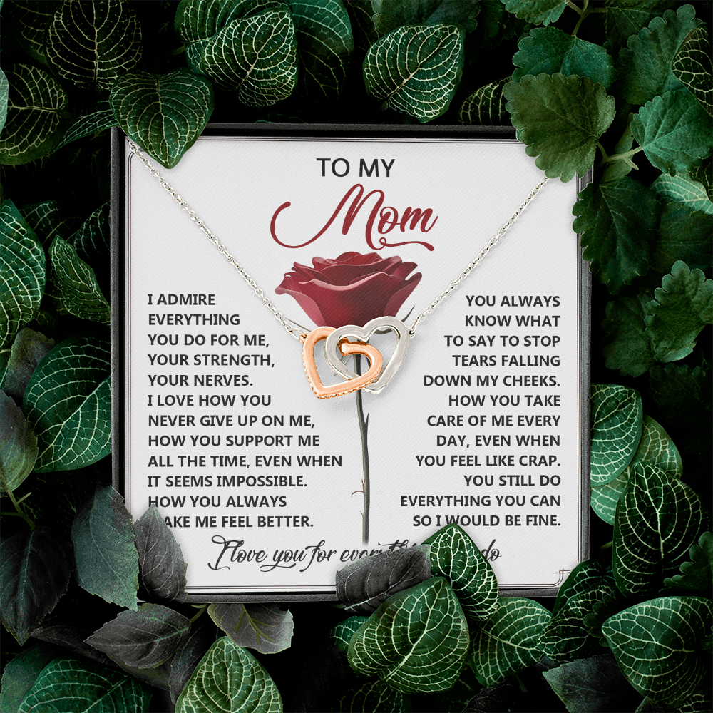 To My Mom Necklace, Jewelry Mother Day Gift, I Love My Mom Necklace, Gifts For Mexican Moms, Birthday Gift Boyfriends Mom