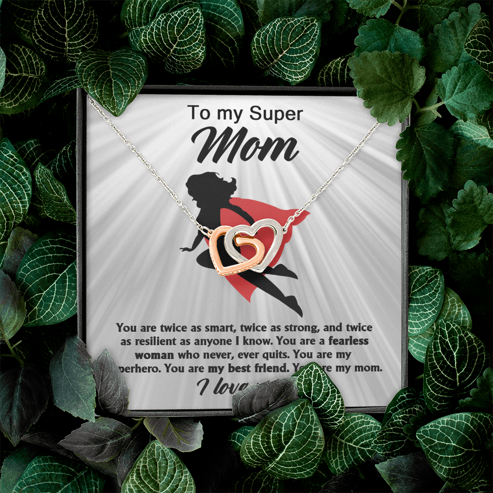 To My Super Mom Necklace, Gifts For Mom Necklace, Momma Necklaces For Women, Gifts From Daughter To Mom, Gifts For Moms From Kids
