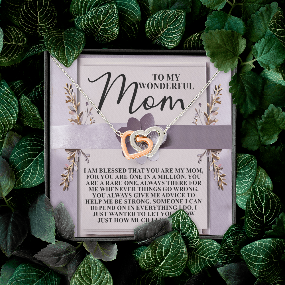 To My Wonderful Mom Necklace, Xmas Gift For Mom From Son, Jewelry Mom From Daughter, Mothers Day Gifts For Mom Spanish