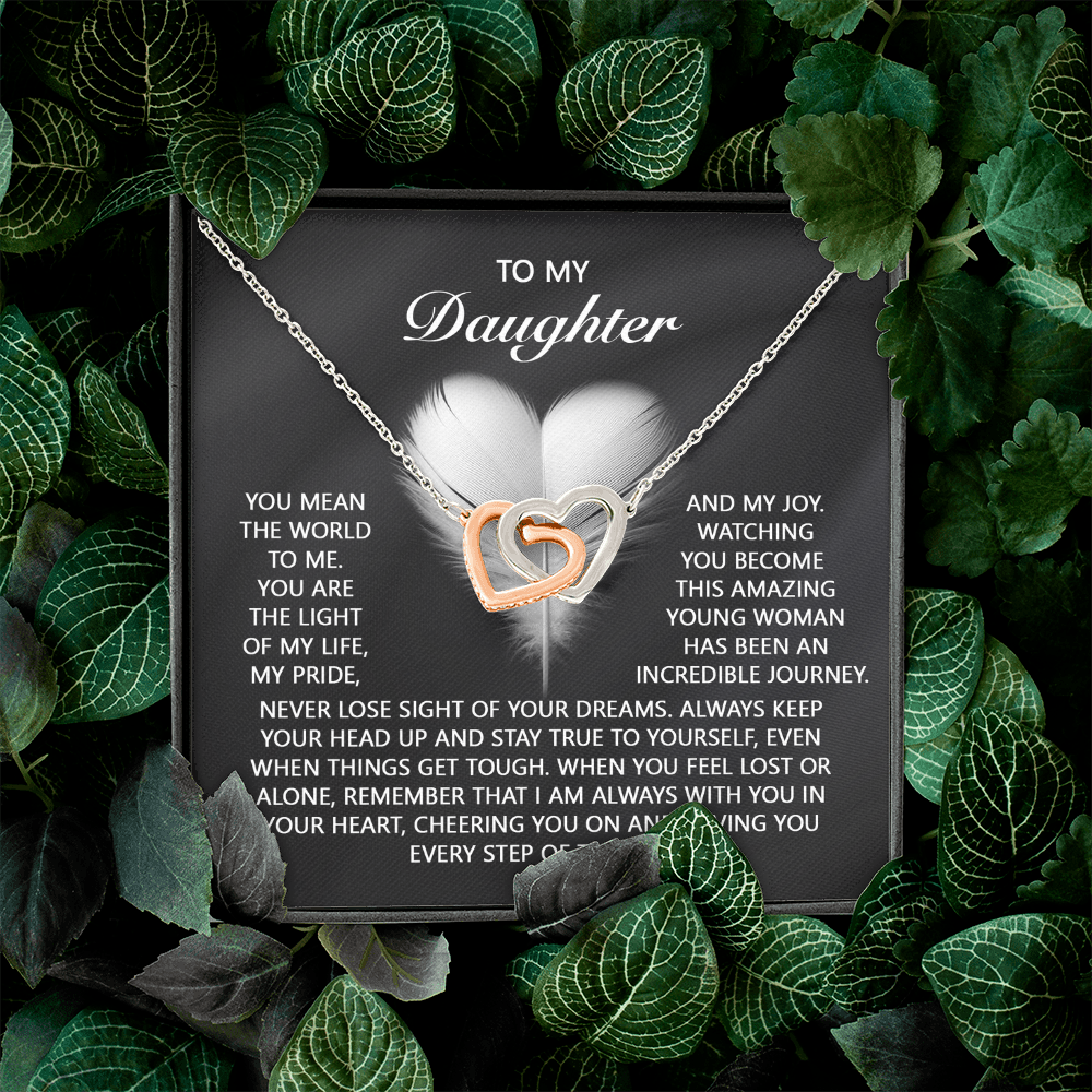 To My Daughter Necklace, To My Daughter From Dad, Birthday Gift For Adult Daughter, Daughter Necklace From Mom And Dad