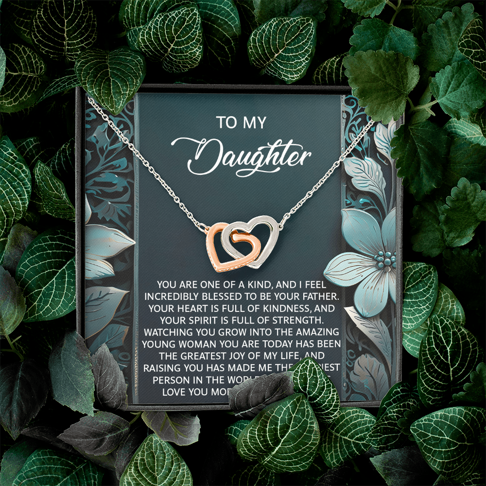 To My Daughter Necklace, Dad And Daughter Necklaces, Daughter Birthday Gifts From Mom, For My Daughter From Dad