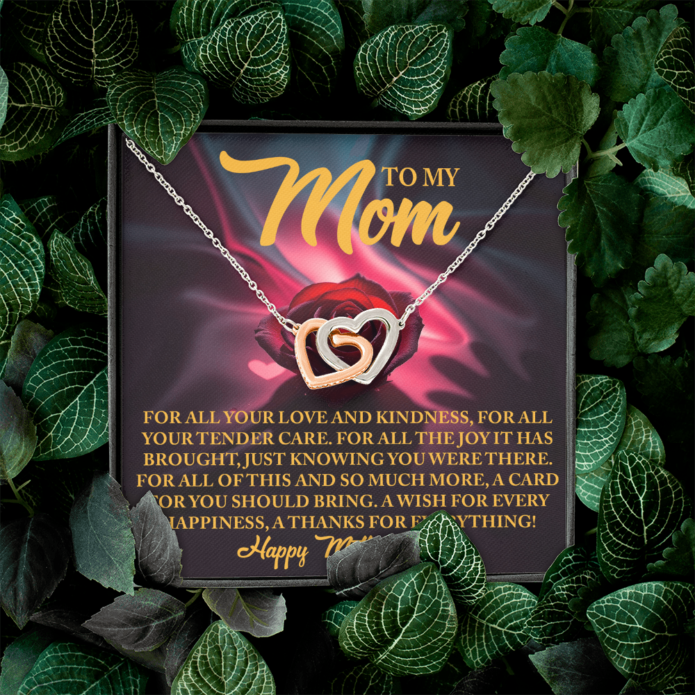 To My Mom Necklace, Necklace Mom From Daughter, Message Card Necklace Gift, Mothers Day Gifts For Mom In Spanish