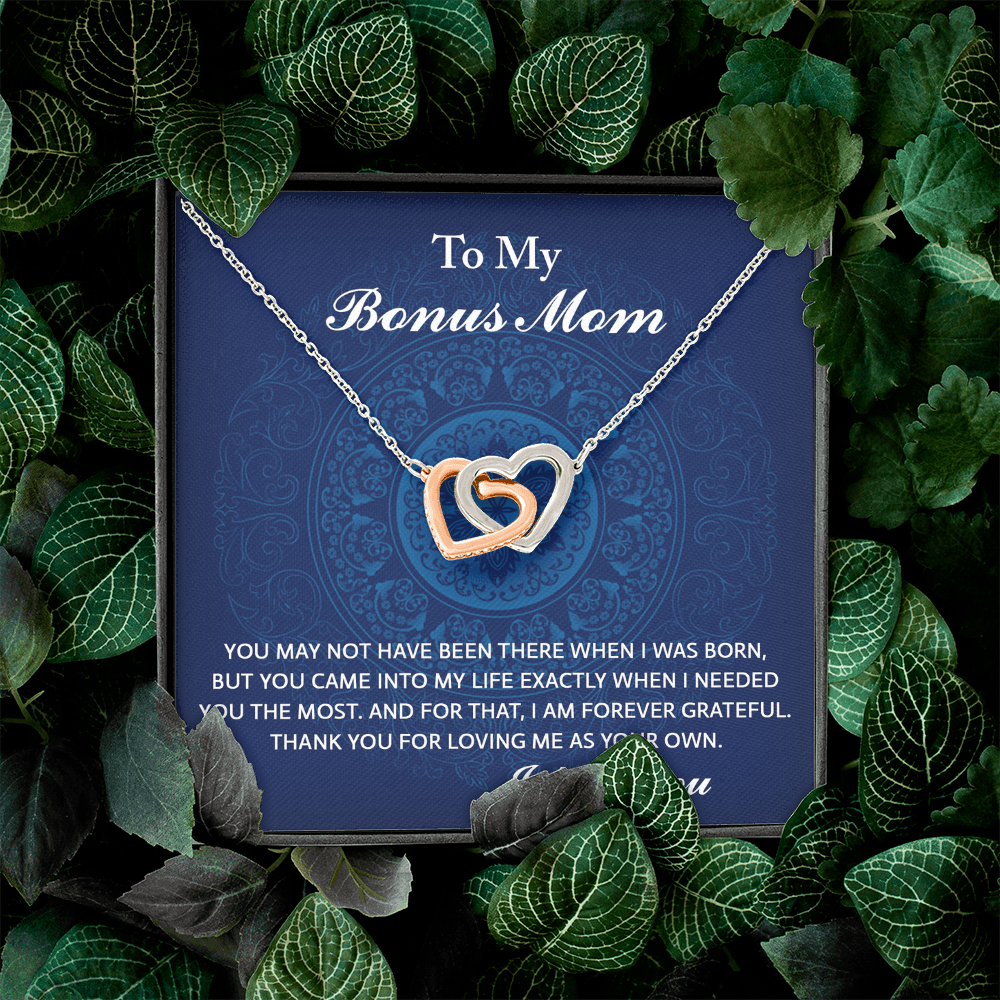 To My Bonus Mom Necklace, To My Bonus Mom On My Wedding Day, Necklace Mom And Daughter, Gifts For Mom On Mother's Day