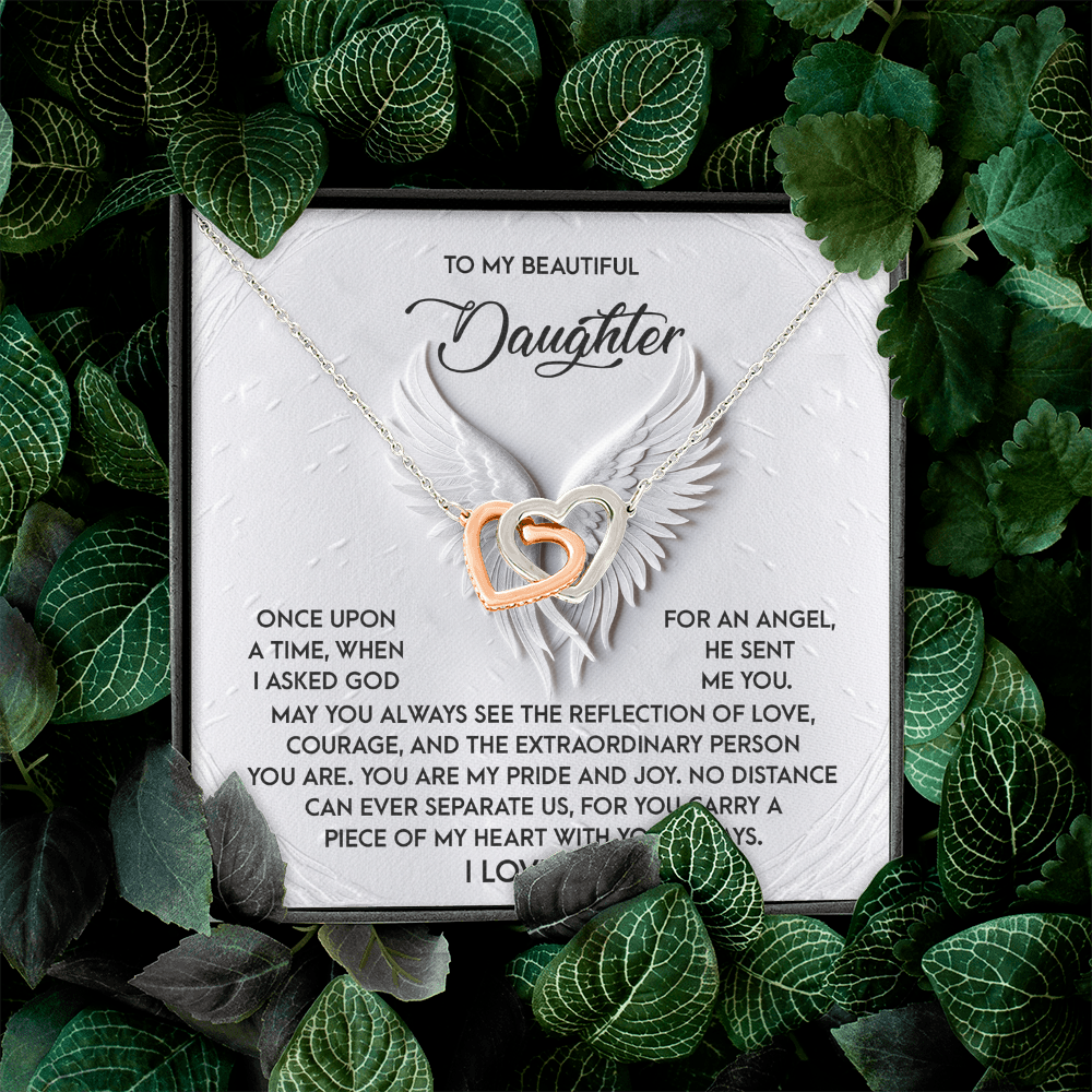 To My Beautiful Daughter Necklace, To My Daughter Necklace From Dad, Mother Daughter Gifts From Mom, To My Daughter Necklace From Mom