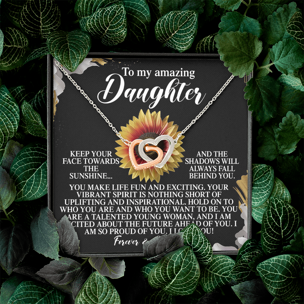 To My Amazing Daughter Necklace, Daughter Necklaces From Mom, Daughter Birthday Gifts From Mom, Daughter Necklace From Mom And Dad