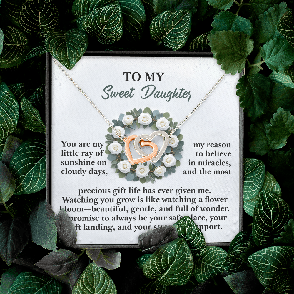 To My Sweet Daughter Necklace, Daughter Birthday Card From Mom, Birthday Gifts For Adult Daughter, Daughter Gifts From Mom Unique