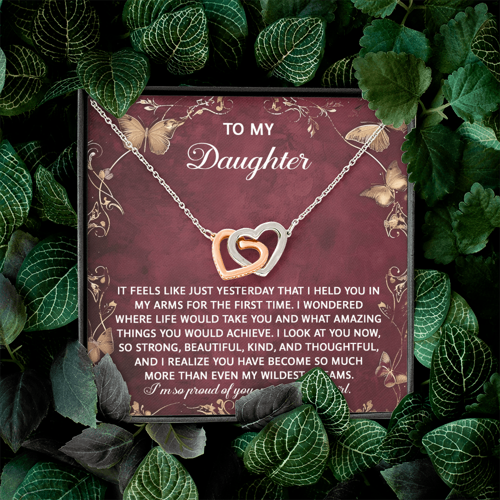 To My Daughter Necklace, Gifts For Adult Daughter From Mom, Mom And Daughter Necklace, My Daughter Gifts From Dad