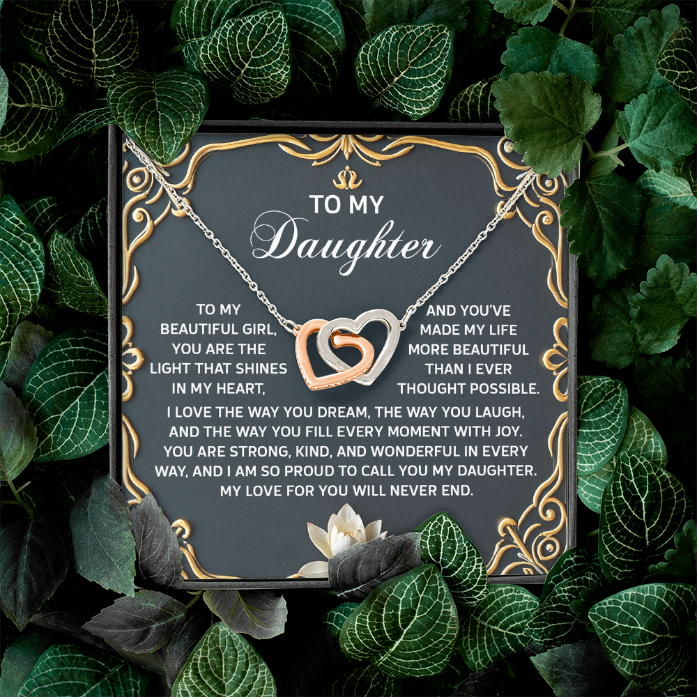 To My Daughter Necklace, Jewelry For Daughter From Mom, Graduation Gift For Daughter, To My Daughter Necklace From Mom