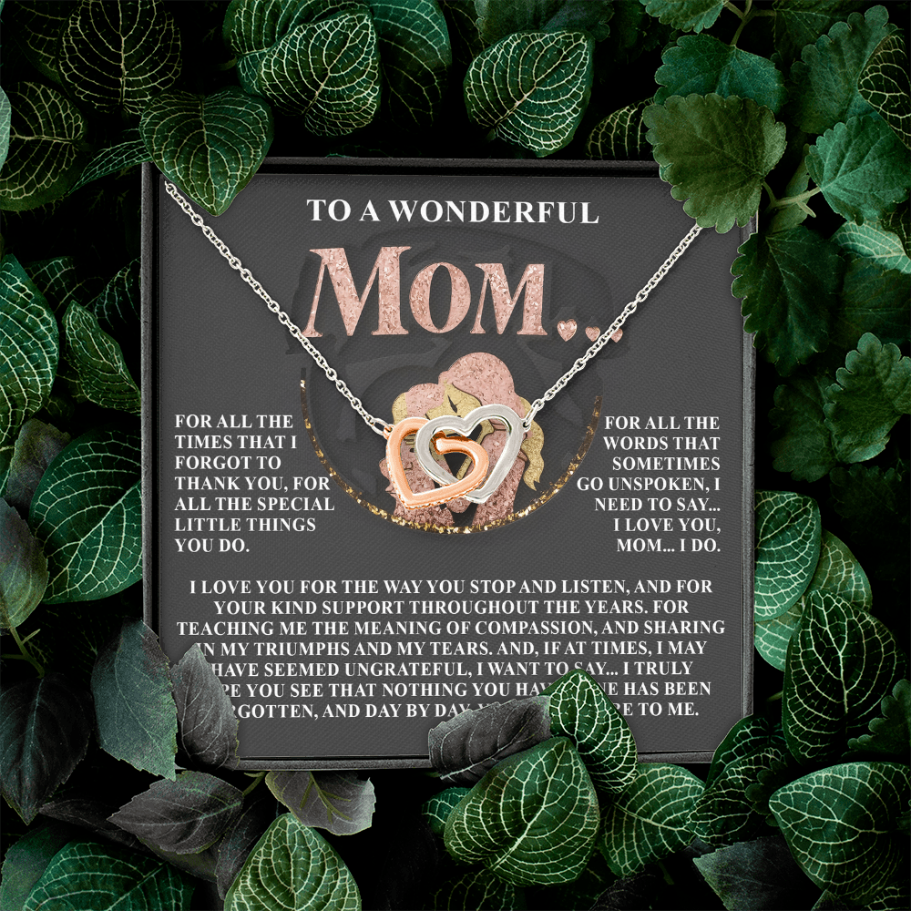 To A Wonderful Mom Necklace, Sentimental Gifts For Mom From Son, Mothers Day Jewelry Mom, Christmas Gifts For Mom In Spanish