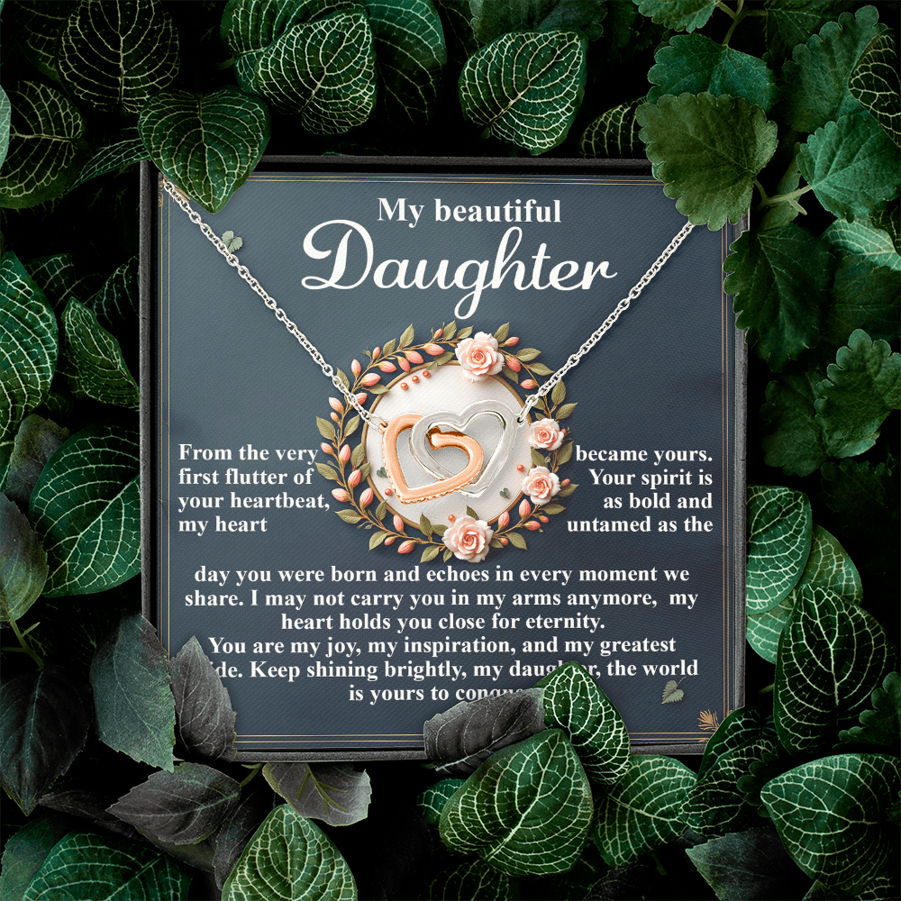 My Beautiful Daughter Necklace, My Daughter Gifts From Dad, Gifts For Daughter From Mom, Mom And Daughter Necklaces