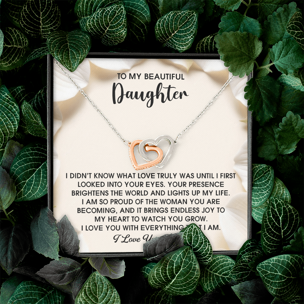 To My Beautiful Daughter Necklace, For My Daughter From Mom, Birthday Gift For Daughter Adult, Daughter Necklaces From Mom