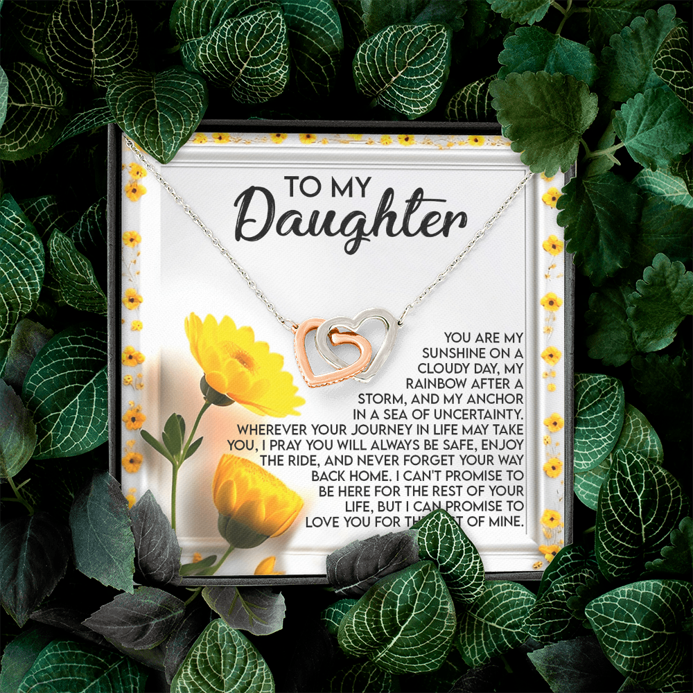 To My Daughter Necklace, Valentine Gift For Daughter From Mom And Dad, Matching Necklaces For Mom And Daughter, To My Beautiful Daughter