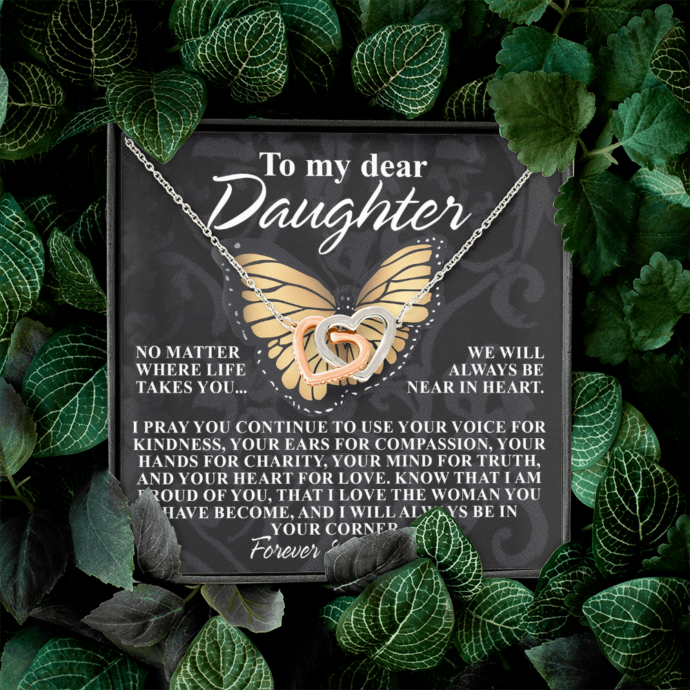 To My Dear Daughter Necklace, Necklace For Daughter From Mom, Graduation Gift For Daughter, Necklace For My Daughter