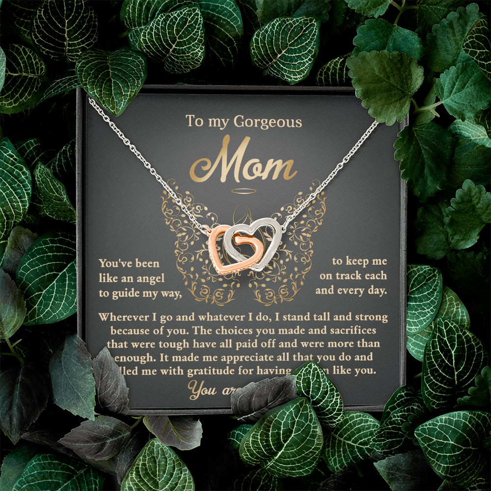 To My Gorgeous Mom Necklace, Xmas Gift For Mom From Son, Mothers Day Gifts For Mom Spanish, Jewelry Mom From Daughter