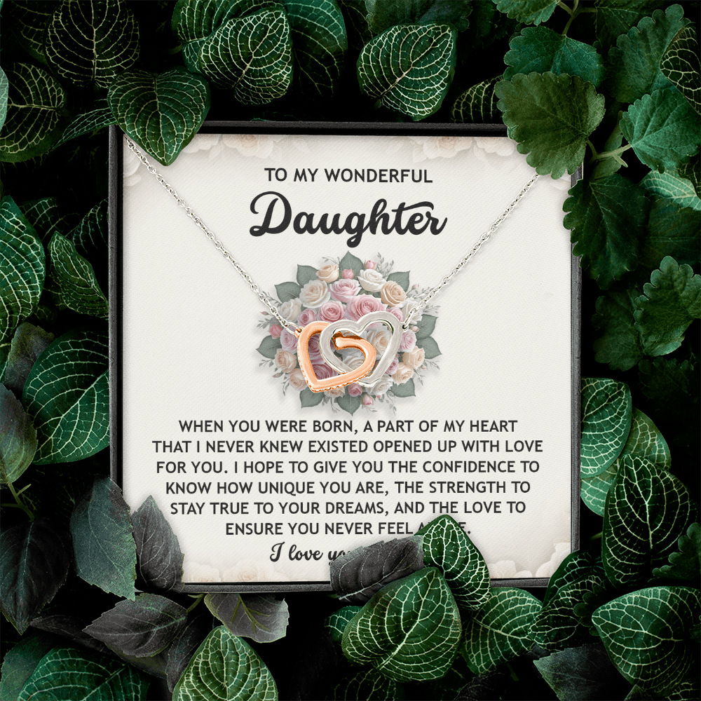 To My Wonderful Daughter Necklace, To My Daughter From Mom, Valentines Day Gifts For Daughter, Gifts For My Daughter