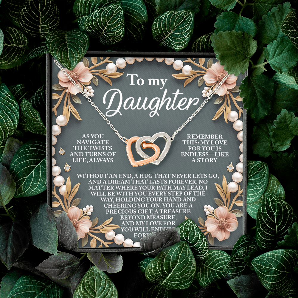 To My Daughter Necklace, For My Daughter From Dad, To My Daughter Necklace From Mom, To My Daughter Necklace From Dad