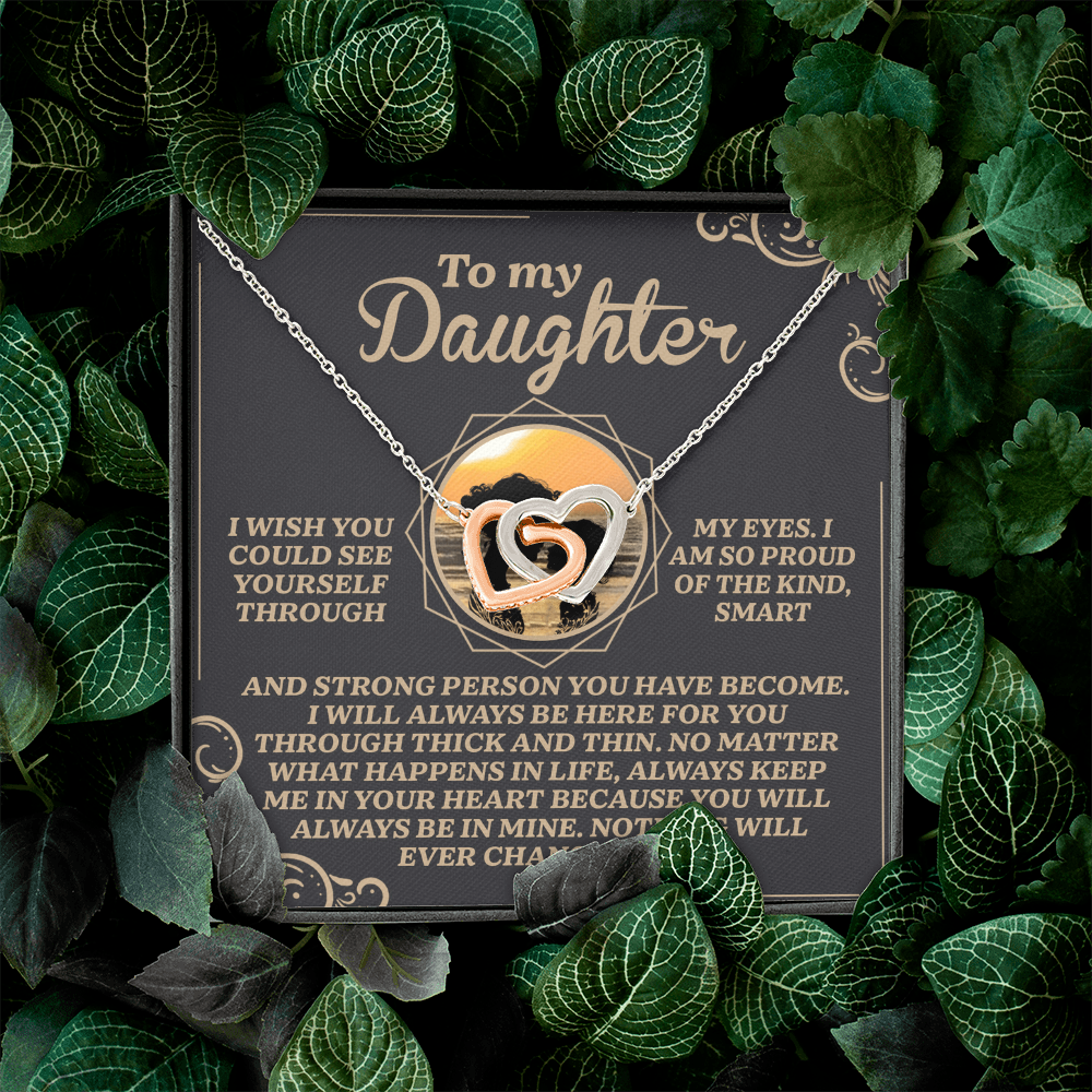 To My Daughter Necklace, My Daughter Gifts From Dad, Gifts For Daughter From Mom, Mom And Daughter Necklaces