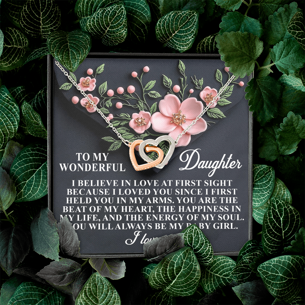 To My Wonderful Daughter Necklace, Beautiful Gift For Daughter From Dad Never Forget That I Love You Necklace, Necklace For My Daughter