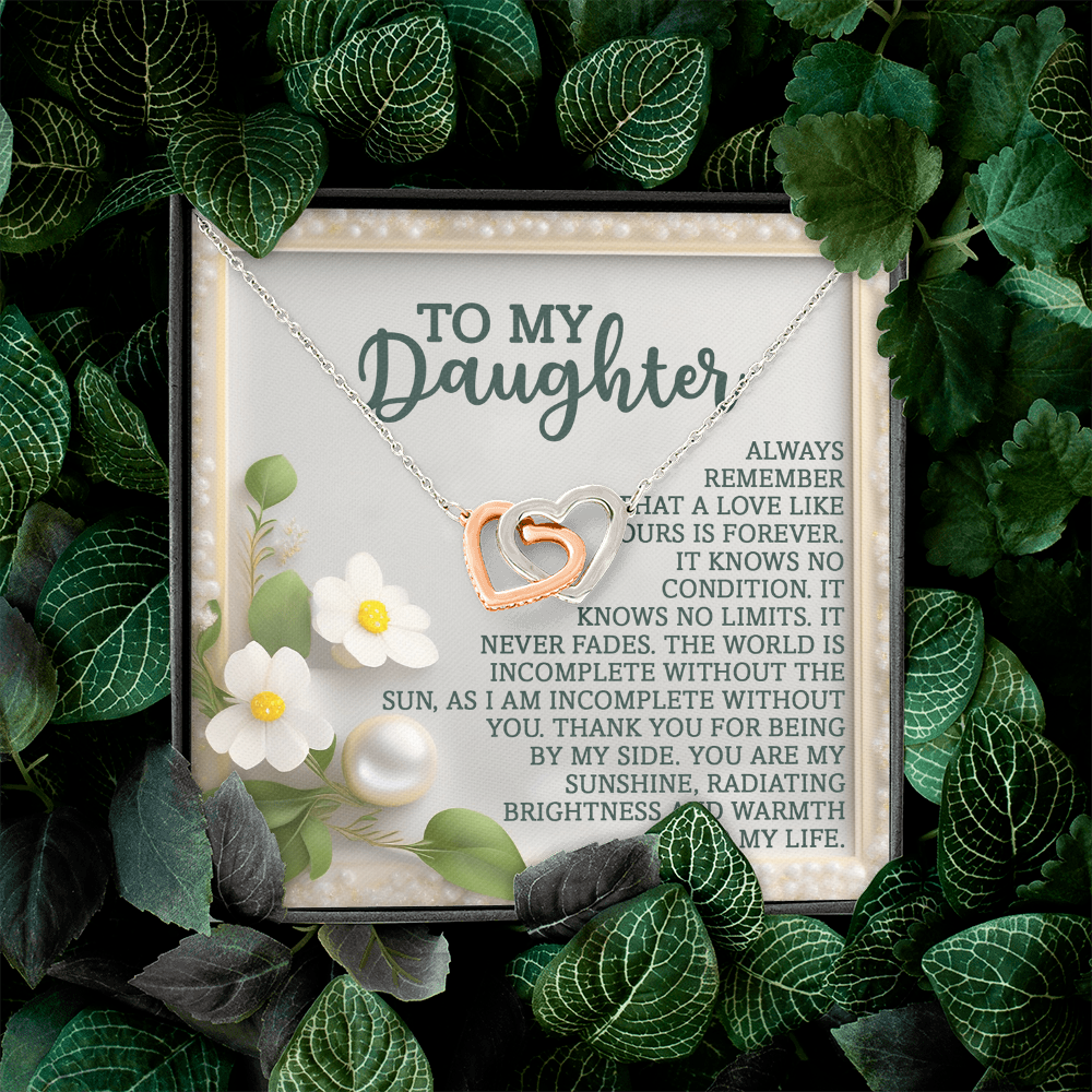 To My Daughter Necklace, Necklace For Daughter From Dad, Gifts From Mom To Daughter, Necklace For Daughter From Mom