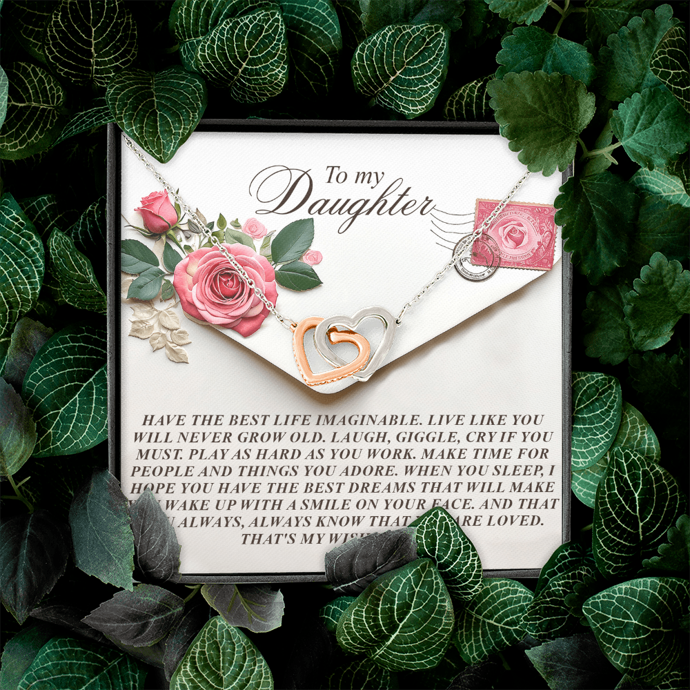 To My Daughter Necklace, Daughter Necklace From Daddy, Birthday Gifts For Daughter Adult, Daughter Necklace From Daddy