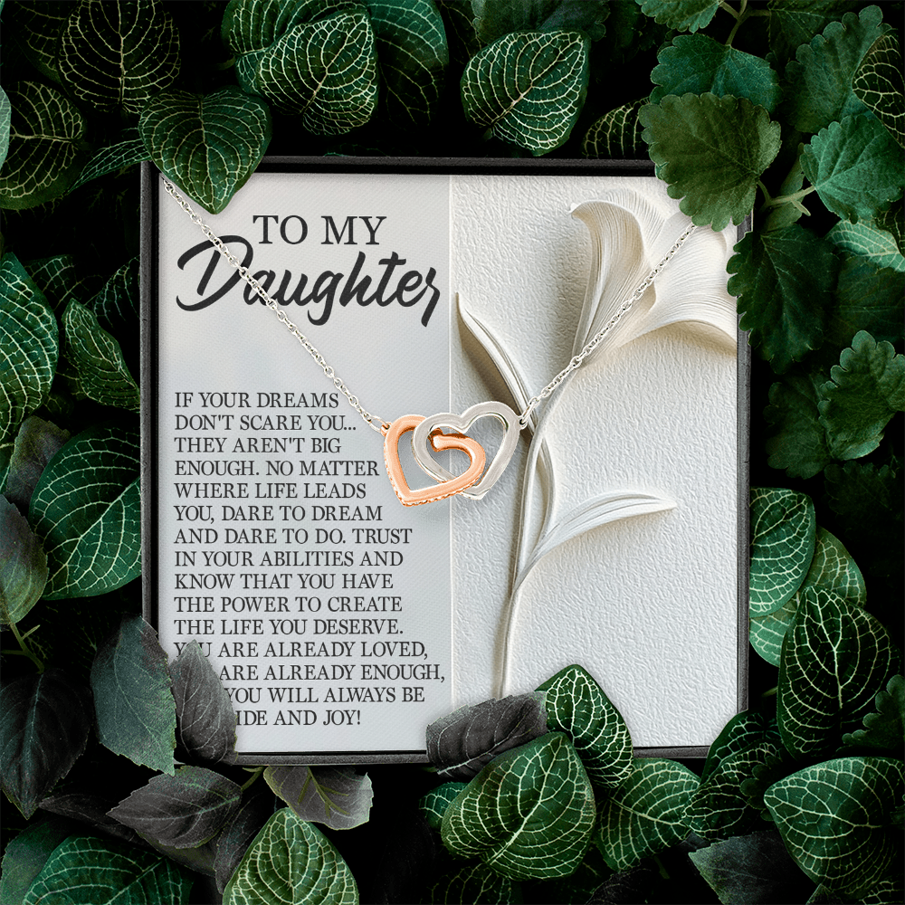 To My Daughter Necklace, Necklace For Daughter From Mom, Graduation Gift For Daughter, Necklace For My Daughter