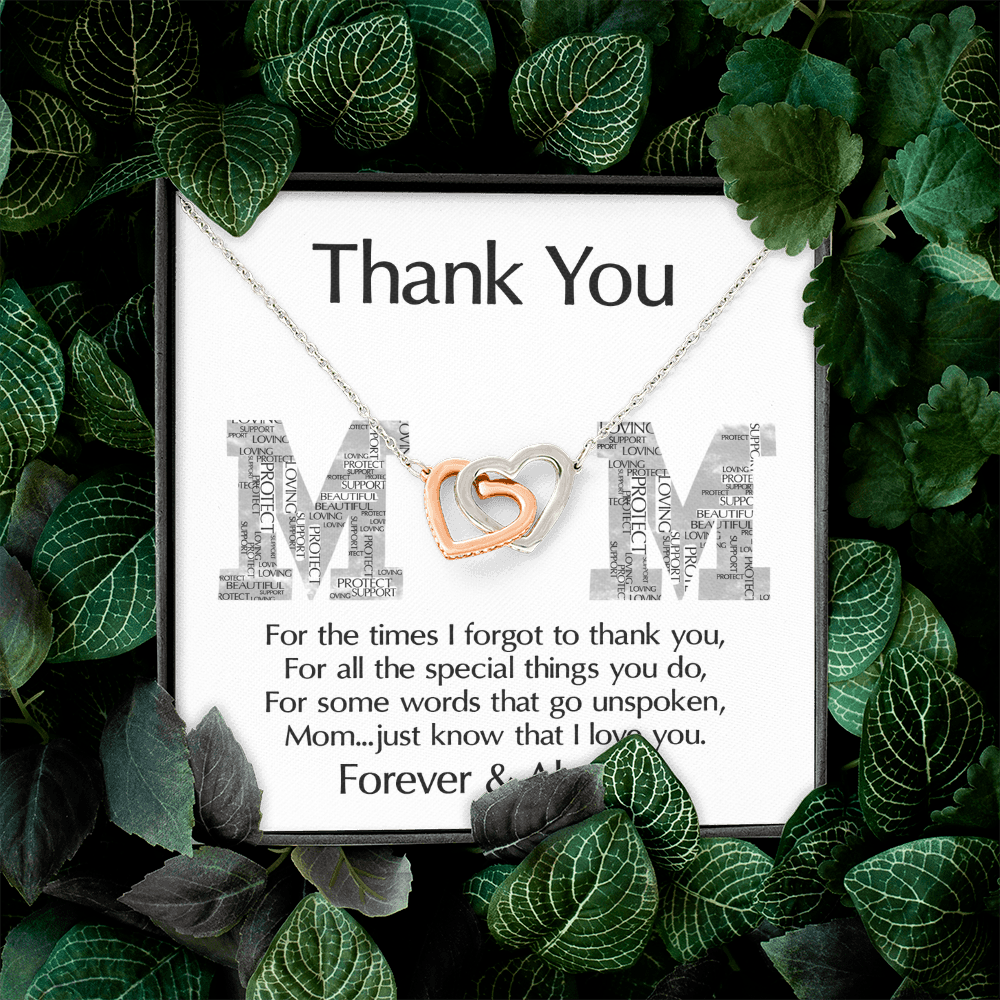 Thank You Mom Necklace, Mothers Day Gifts From Daughter, Mother S Day Gifts For Mom From Daughter, Gifts For Mom Wedding Day