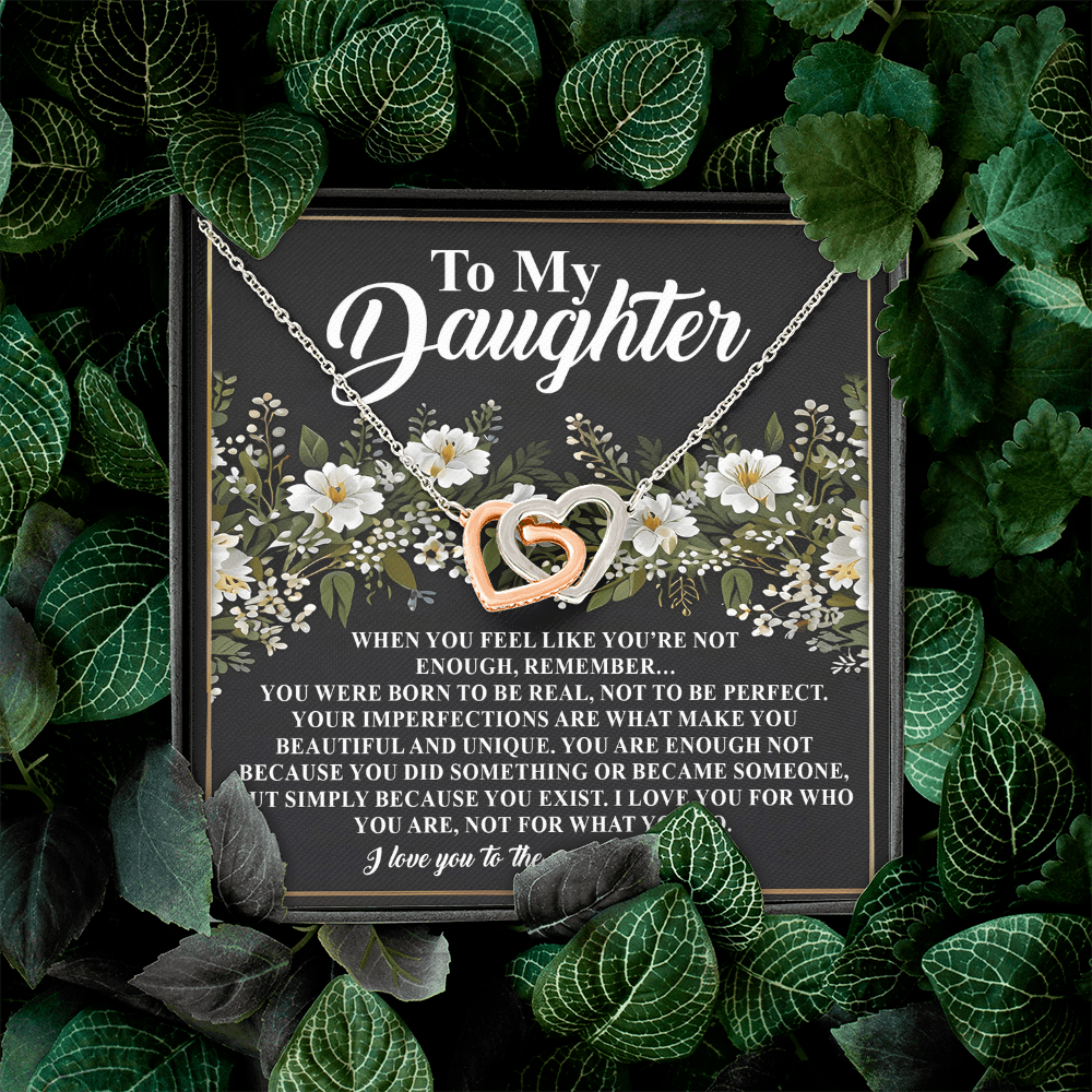 To My Daughter Necklace, Daughter Necklace From Mom And Dad, Dad To Daughter Necklace, Daughter Necklace From Mom And Dad