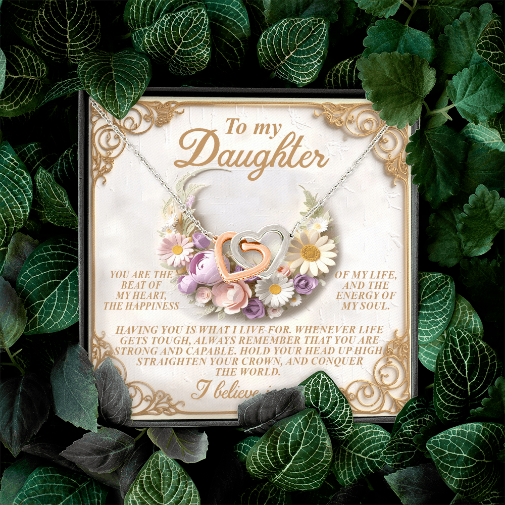 To My Daughter Necklace , Necklaces For Daughter From Dad, Mom To Daughter Gifts Unique Gifts, To My Daughter From Dad