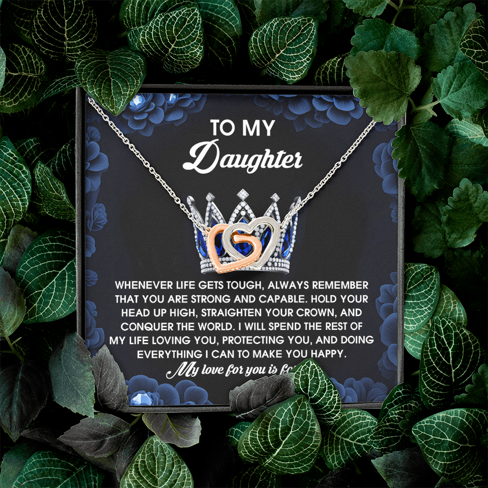 To My Daughter Necklace, Daughter Birthday Card From Mom, Gifts For Daughter From Mom, Necklace For Daughter From Dad