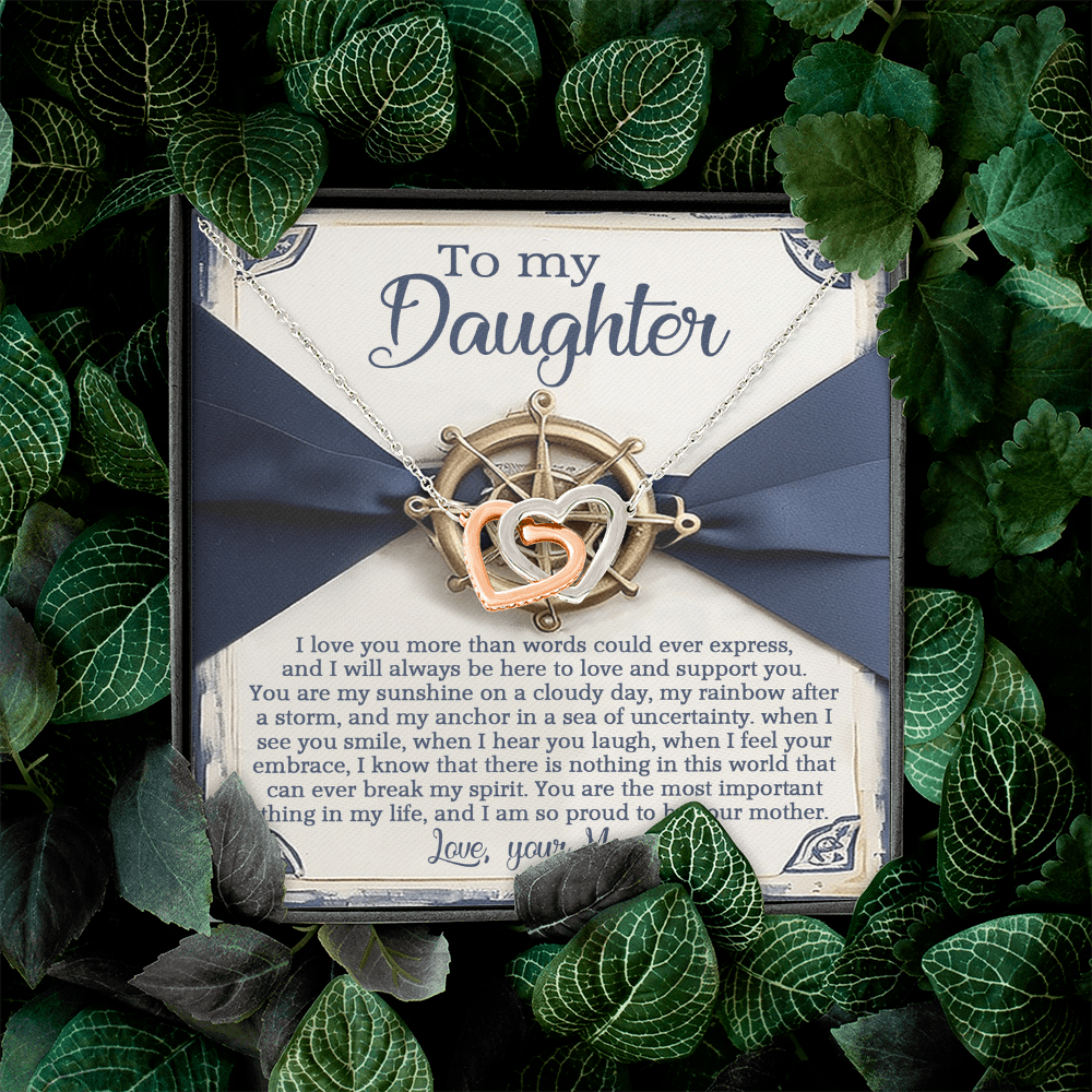 To My Daughter Necklace, For My Daughter From Mom, Mother Day Gifts For Daughters Adult, Mothers Day Giftfrom Daughter